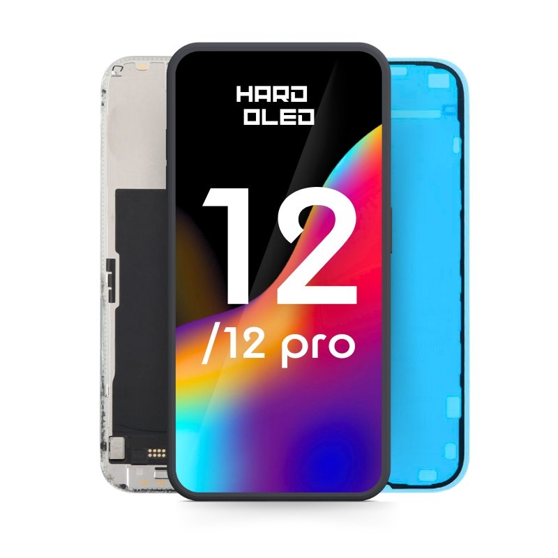 Apple iPhone 12/iPhone 12 Pro LCD Display + Touchscreen - Hard Oled - Black