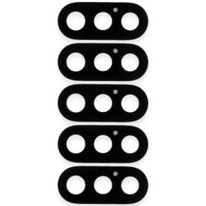 Apple iPhone X Camera Lens - 5 Pcs Set - Black