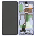 Samsung G985F Galaxy S20 Plus/G986F Galaxy S20 Plus 5G LCD Display + Touchscreen + Frame - GH82-31441D/GH82-31442D/GH82-31444D/GH82-31445D - (No Camera) - Blue
