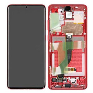 Samsung G985F Galaxy S20 Plus/G986F Galaxy S20 Plus 5G LCD Display + Touchscreen + Frame GH82-22134G/GH82-22145G Aura Red