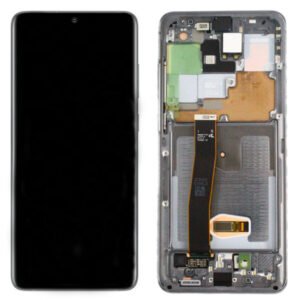 Samsung G988F Galaxy S20 Ultra 5G LCD Display + Touchscreen + Frame GH82-22327B;GH82-22271B Cosmic Grey