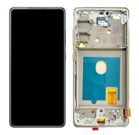 Samsung SM-G780F Galaxy S20 Fan Edition 4G/SM-G781B Galaxy S20 Fan Edition 5G LCD Display + Touchscreen + Frame - OLED - White