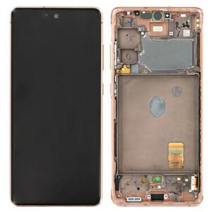 Samsung SM-G780F Galaxy S20 Fan Edition 4G/SM-G781B Galaxy S20 Fan Edition 5G LCD Display + Touchscreen + Frame - GH82-24220F/GH82-24219F/GH82-24214F/GH82-24215F/GH82-29056F/GH82-31320F/GH82-31321F/GH82-29057F/GH82-31328F/GH82-31329F - Orange