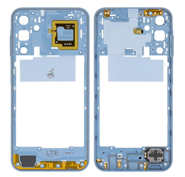 Samsung SM-A155F Galaxy A15 4G Midframe - GH82-33647H - With Speaker - Blue