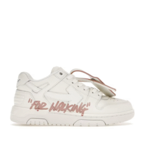 Off-White Out of Office „For Walking“  Weiß/Rosa