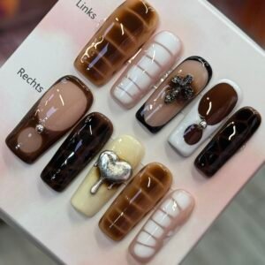 Handgemachte Press-On Nails Komplett Set