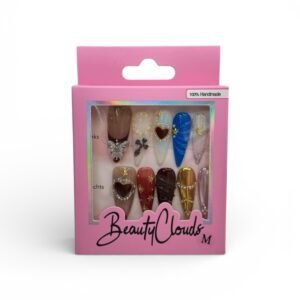 Handgemachte Press-On Nails Komplett-Set