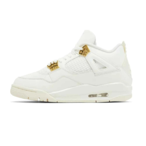 Nike Air Jordan 4 Retro - White / Metallic Gold