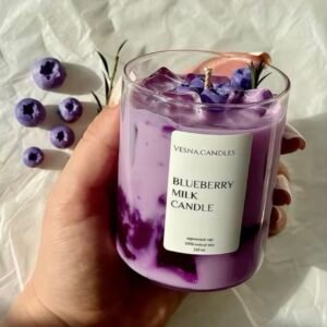 Handgemachte Blueberry Milk Duftkerze