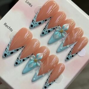 Handgemachte Press-On Nails Komplett Set