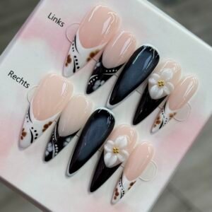 Handgemachte Press-On Nails Komplett Set