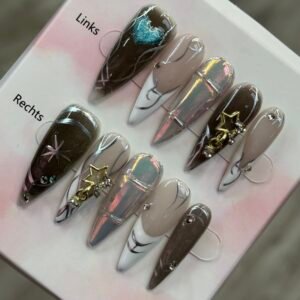 Handgemachte Press On Nails Komplett Set