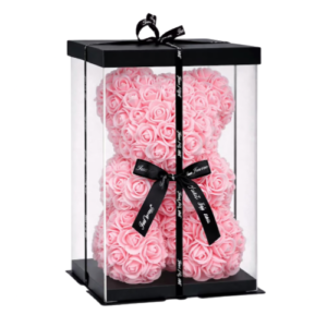 Valetinstag Rosenbär im Geschenkbox mit LED