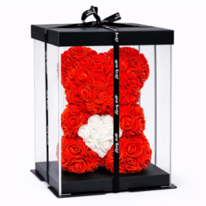 Valetinstag Rosenbär im Geschenkbox mit LED