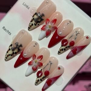 Handgemachte Press On Nails Komplett Set