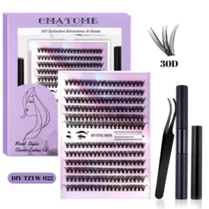 DIY Wimpern Extensions Set 30D Natürlicher Volumen Look