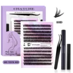DIY Wimpern Extensions Set 40D Soft Volumen Effekt