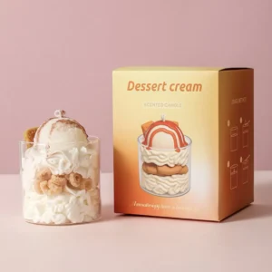 Handgemacht Biscoff Biskuit Dessertkerze