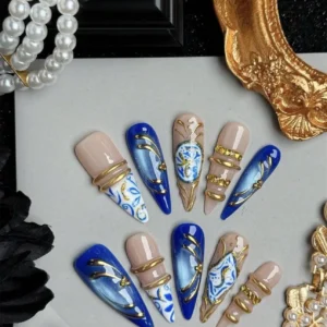 Handgemachte Press On Nails Komplett Set