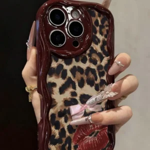 Transparente Kirschhülle mit pinkem Rahmen