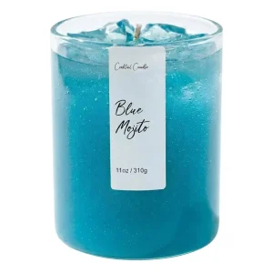 Handgemachte Duftkerze Blue Mojito Drink